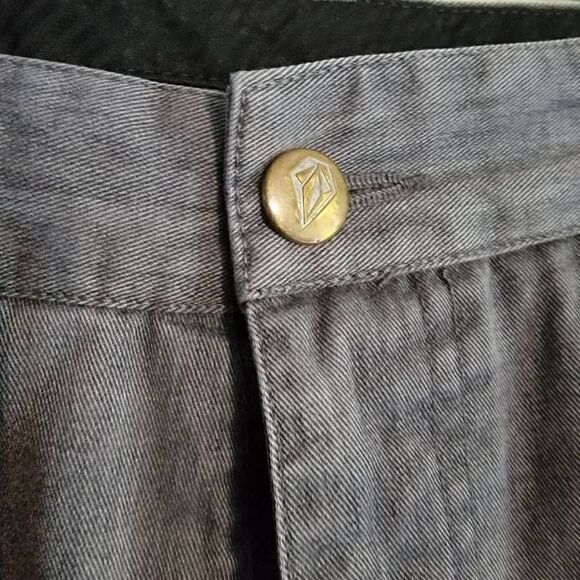 Volcom Corpo Class Mens Jeans SZ 32 Straight Leg Grey Pants Skater - Picture 2 of 7